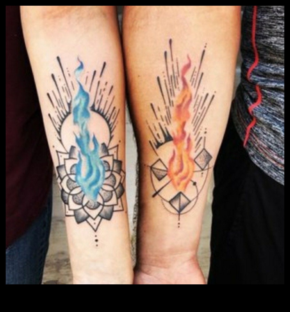 Twin Flames: Igniting Passion με εξαίσια τατουάζ που ταιριάζουν